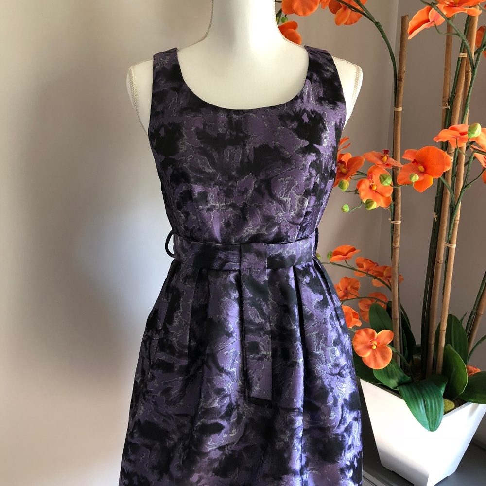 Purple and Black Dress